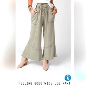 Three Birds Nest SZ Med Feeling Good Wide Leg Pant